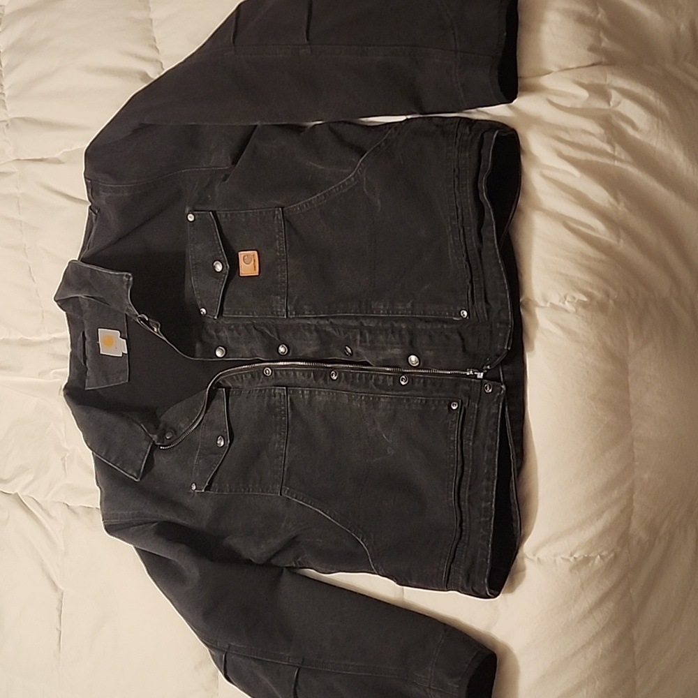 Men's Carhartt black denim coat